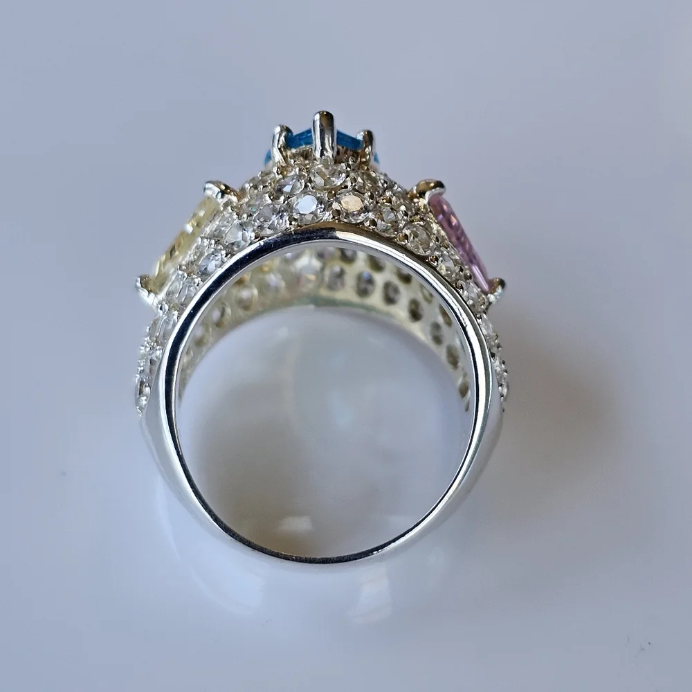 Authentic Victoria Wieck Absolute Ring Sterling Silver Size 5.5 - Picture 5 of 6